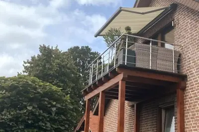 Ein Balkon oder eine Terrasse in der Unterkunft Exklusive Ferienwohnung in Reken