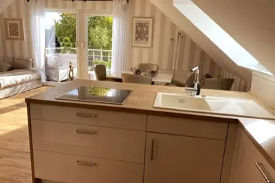 Ein Sitzbereich in der Unterkunft Exklusive Ferienwohnung in Reken