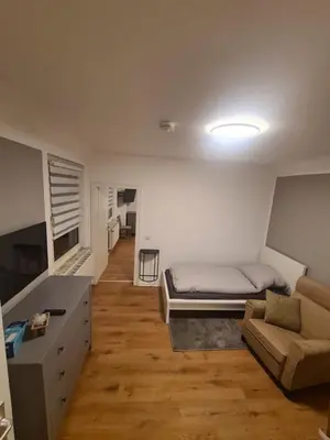 Ein Sitzbereich in der Unterkunft Schöne 2 Zimmer Apartment in Uerdingen Nähe Düsseldorf
