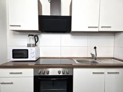 Küche/Küchenzeile in der Unterkunft Meribu G31 Wohnung für Monteure und Arbeiter