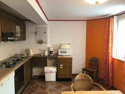 Küche/Küchenzeile in der Unterkunft 3 separate Messe Appartements bis zu 11 Personen