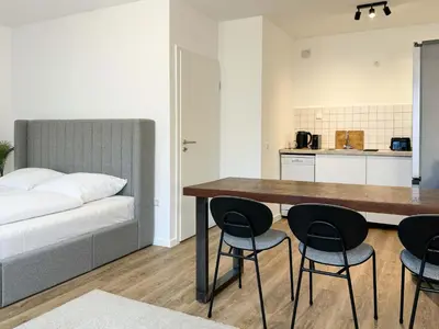 Küche/Küchenzeile in der Unterkunft Schöne Ferienwohnung im Zentrum mit Self Check-In und Free Wifi