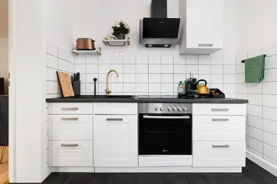 Küche/Küchenzeile in der Unterkunft Smart Home - Wuppertal - Perfect for 4 Guests! Central - Netflix - Schwebebahn - Free Parking Zone