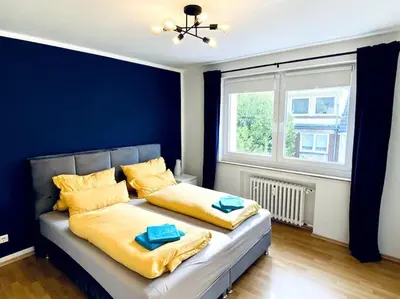 Ein Bett oder Betten in einem Zimmer der Unterkunft Im Herzen von Essen - Ruhig und zentral