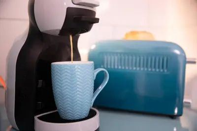 Kaffee-/Teezubehör in der Unterkunft Stilvolles Appartement zwischen Messe und HBF