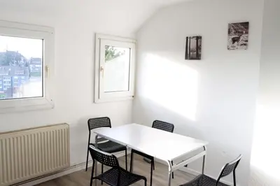 Ein Sitzbereich in der Unterkunft Calm & View Apartments in Remscheid