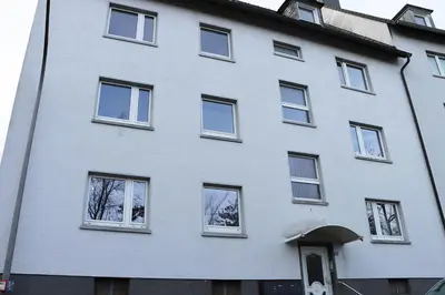 Das Gebäude in dem sich die Ferienwohnung befindet