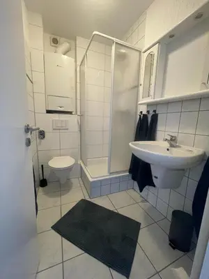 Ein Badezimmer in der Unterkunft 