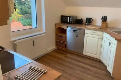 Küche/Küchenzeile in der Unterkunft Großzügige Wohnung Bochum-Gerthe