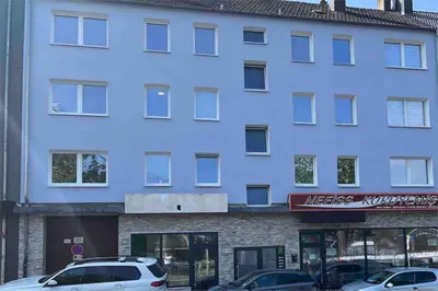 Das Gebäude in dem sich die Ferienwohnung befindet