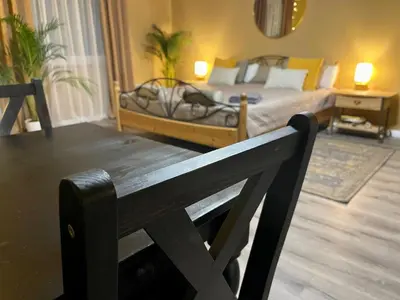 Ein Bett oder Betten in einem Zimmer der Unterkunft Terracotta Apartment - Zentral, Parken, Netflix, Kontaktloses Einchecken, Kingsize-Bett