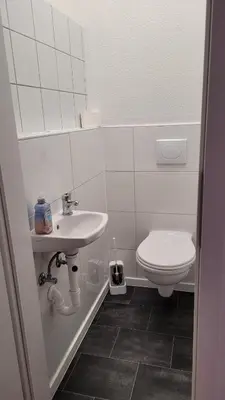 Ein Badezimmer in der Unterkunft Ferienwohnung Gästehaus Bauer 2