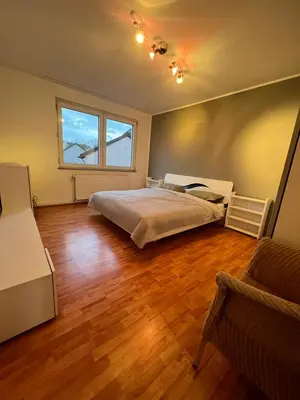 Ein Bett oder Betten in einem Zimmer der Unterkunft Gemütliche Ferien-/Monteurenwohnung in Herne