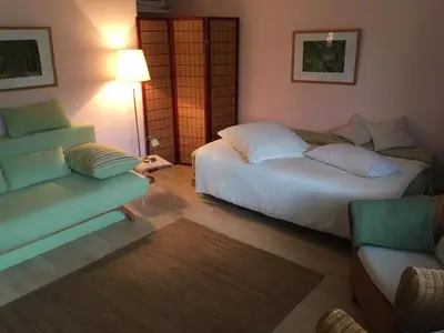 Ein Bett oder Betten in einem Zimmer der Unterkunft Guest Apartment Unterbach