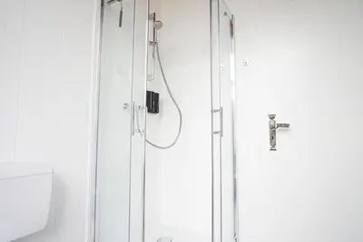 Ein Badezimmer in der Unterkunft Stylisches Stadtnest mit Xbox