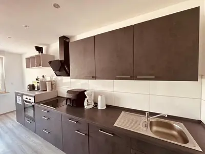 Küche/Küchenzeile in der Unterkunft Zur schönen Aussicht I 90 m² I Idyllisch I Zuhause