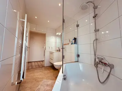 Ein Badezimmer in der Unterkunft Zur schönen Aussicht I 90 m² I Idyllisch I Zuhause