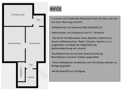 Grundriss der Unterkunft Apartment Sophia