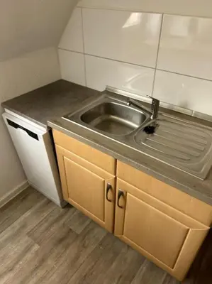 Küche/Küchenzeile in der Unterkunft Monteur-Suite ,Appartement AVD 7