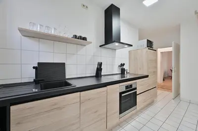 Küche/Küchenzeile in der Unterkunft Goodliving Apartments mit Netflix Büro und Parkplatz