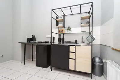 Küche/Küchenzeile in der Unterkunft Apartment Central 85B 40qm Wi-Fi free
