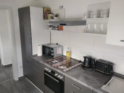 Küche/Küchenzeile in der Unterkunft Haus Jürgens
