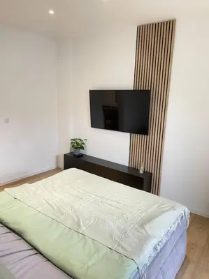TV/Unterhaltungsangebot in der Unterkunft Moderne Wohnung in Unna Mitte