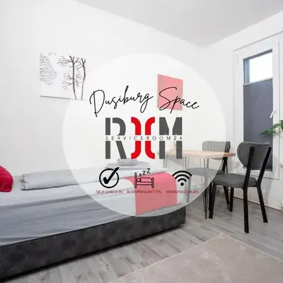 Livemore24 - Space in Duisburg WLAN - Smart-TV - 24-7 Check-in und Küche