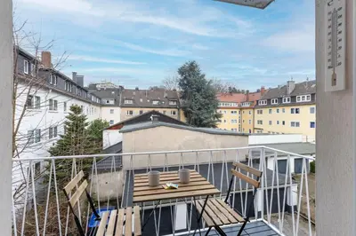 Ein Balkon oder eine Terrasse in der Unterkunft 44 Apartments - Modern, Gemütlich, WLAN, Balkon, Stellplatz