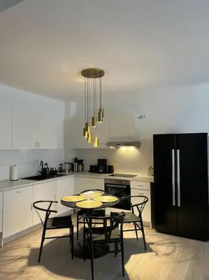 Küche/Küchenzeile in der Unterkunft Deluxe Apartment Bochum 1 BEDROOM