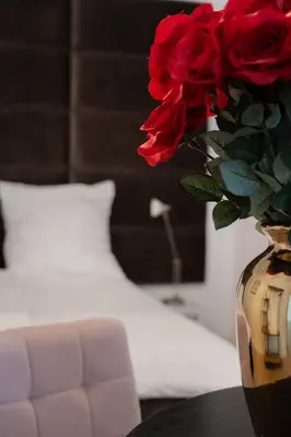 Ein Bett oder Betten in einem Zimmer der Unterkunft Wohngut-Appartement 50qm 2, Zimmer für max 5 Pers inklusive Parkplatz