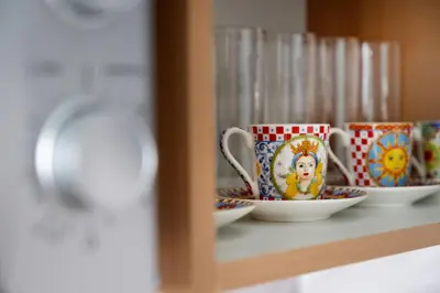 Kaffee-/Teezubehör in der Unterkunft Wohngut-Appartement 50qm 2, Zimmer für max 5 Pers inklusive Parkplatz