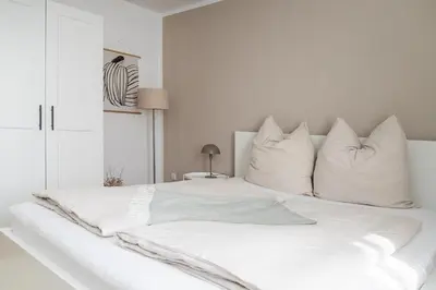 Ein Bett oder Betten in einem Zimmer der Unterkunft Soulplace Studioapartment Herten