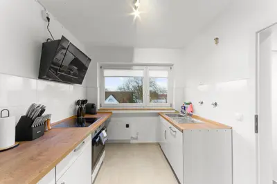 Küche/Küchenzeile in der Unterkunft VINFUL: Premium-Apartment mit Balkon und Parkplatz