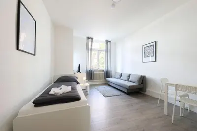 Ein Sitzbereich in der Unterkunft City Apartment Hagen