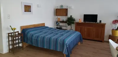 Ein Bett oder Betten in einem Zimmer der Unterkunft Apartment Wedau