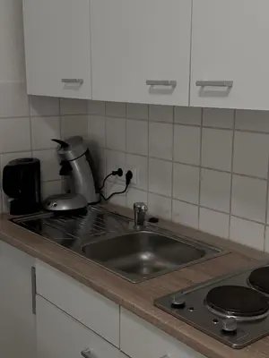 Küche/Küchenzeile in der Unterkunft City-Residenz Ge-Buer