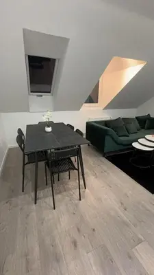 Ein Sitzbereich in der Unterkunft PARIS by D&J Apartment‘s Altenessen Nord