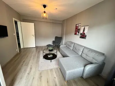 Ein Sitzbereich in der Unterkunft Apartment Central 10H 75qm Wi-Fi free Parking
