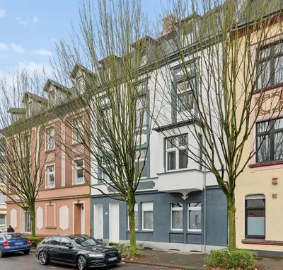 Das Gebäude in dem sich die Ferienwohnung befindet