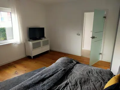 TV/Unterhaltungsangebot in der Unterkunft Modernes Appartement am Eskesberg