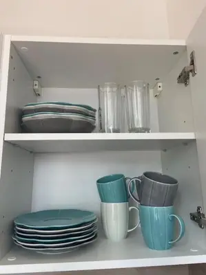 Küche/Küchenzeile in der Unterkunft gemütliches Apartment in Marl - WG 1