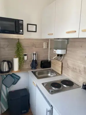 Küche/Küchenzeile in der Unterkunft gemütliches Apartment in Marl - WG 1