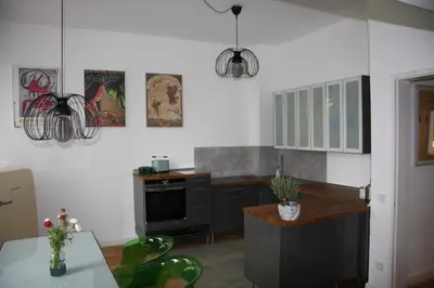 Ein Sitzbereich in der Unterkunft Grillo31 Erdgeschosswohnung