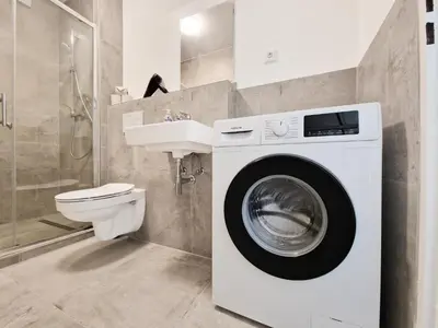Grundriss der Unterkunft Tolstov Apartments - Monteurwohnungen - 3 Schlafzimmer - Küche - Balkon - Waschmaschine - 25 Min zur Messe DUS