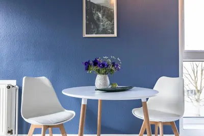Ein Sitzbereich in der Unterkunft CosyHomes24 - Apartment with balcony and parking space - WIT01