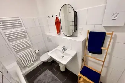 Ein Badezimmer in der Unterkunft Modern & Stilvoll mit Kino - Wii