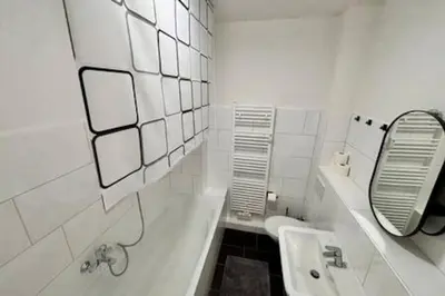 Ein Badezimmer in der Unterkunft Modern & Stilvoll mit Kino - Wii