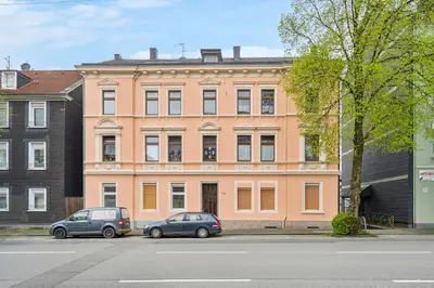 Das Gebäude in dem sich die Ferienwohnung befindet