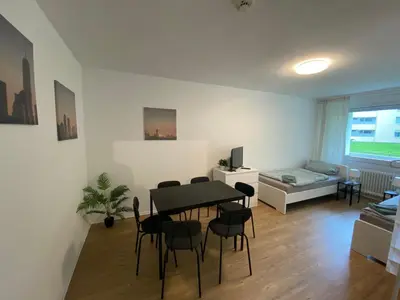 Ein Sitzbereich in der Unterkunft Apartment with Balcony Wuppertal